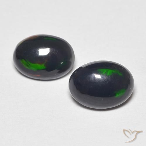 0.80ctw Naturale Multicolore Opale, Ovale, Opaco