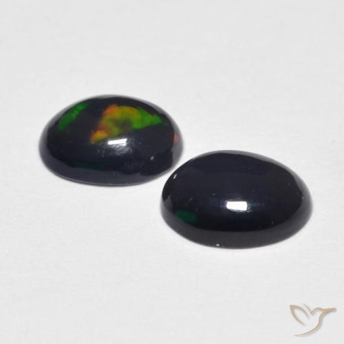 Gemme di Opale Multicolore naturale da 0.80 ct, Ovale, Opaco