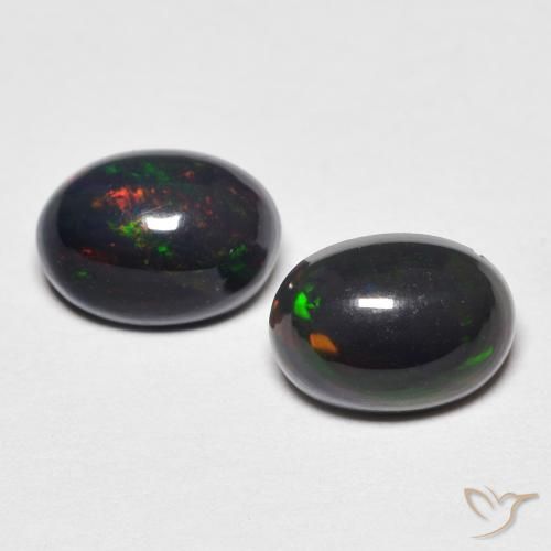 0.93ctw Naturale Multicolore Opale, Ovale, Opaco, Photo A