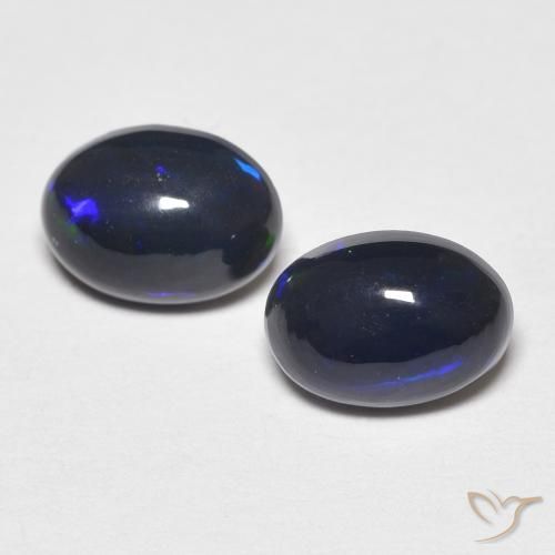 0.97ctw Naturale Multicolore Opale, Ovale, Opaco