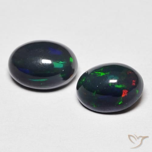 1.21ctw Naturale Multicolore Opale, Ovale, Opaco, Photo A