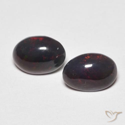 0.72ctw Naturale Multicolore Opale, Ovale, Opaco