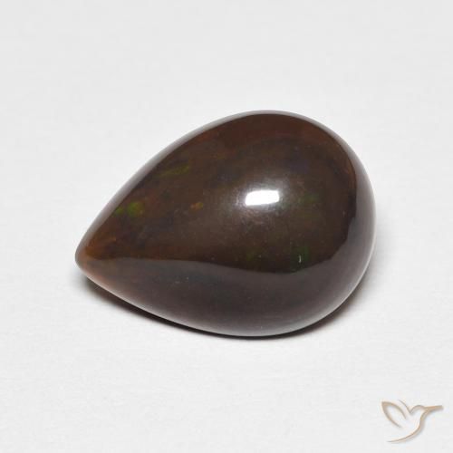 2.40ct Naturale Multicolore Opale, Forma a pera, Opaco