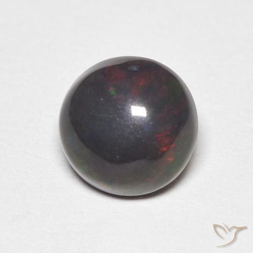 Opale Multicolore naturale da 0.89 ct, Rotondo, Opaco