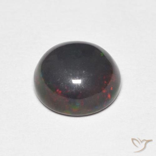 Opale Multicolore naturale da 0.89 ct, Rotondo, Opaco