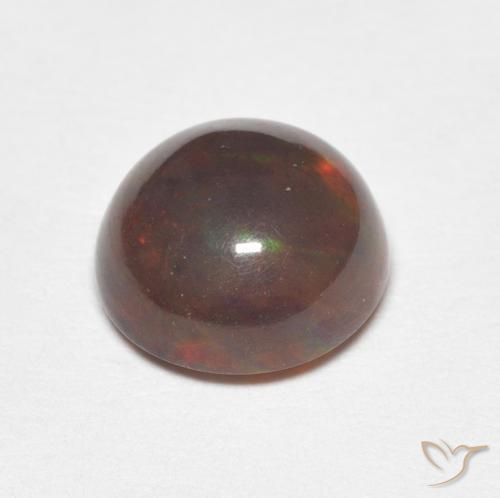 Opale Multicolore naturale da 1.22 ct, Rotondo, Opaco