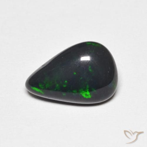 1.21ct Naturale Multicolore Opale, Forma a pera, Opaco