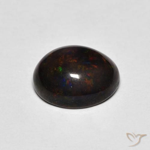 Opale Multicolore naturale da 1.29 ct, Ovale, Opaco