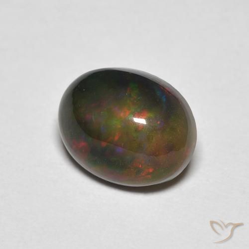 Opale Multicolore naturale da 1.25 ct, Ovale, Opaco