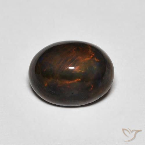 1.08ct Naturale Multicolore Opale, Ovale, Opaco