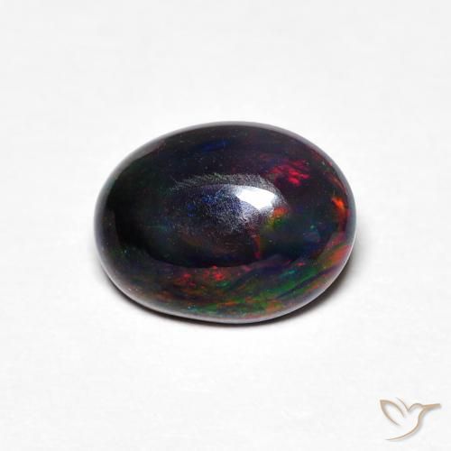 0.61ct Naturale Multicolore Opale, Ovale, Opaco