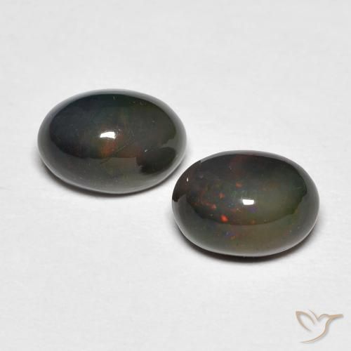 1.22ctw Naturale Multicolore Opale, Ovale, Opaco