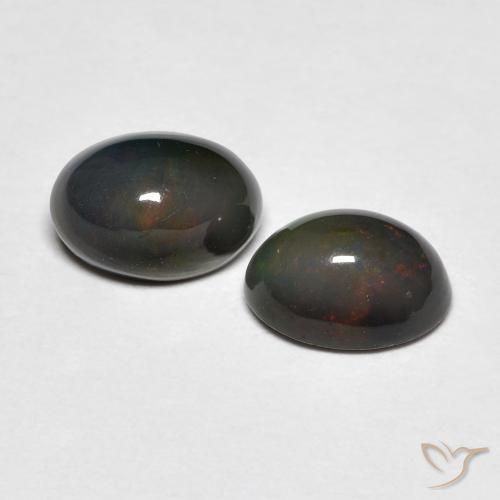 Gemme di Opale Multicolore naturale da 1.22 ct, Ovale, Opaco