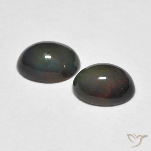 Gemme di Opale Multicolore naturale da 1.22 ct, Ovale, Opaco