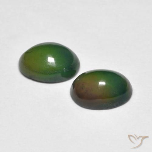 Gemme di Opale Multicolore naturale da 1.08 ct, Ovale, Opaco