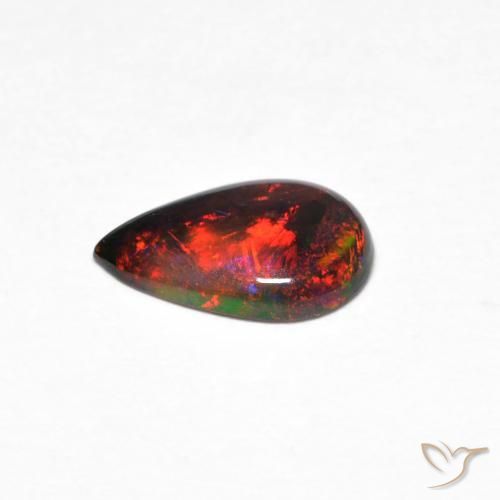 Opale Multicolore naturale da 0.44 ct, Forma a pera, Opaco