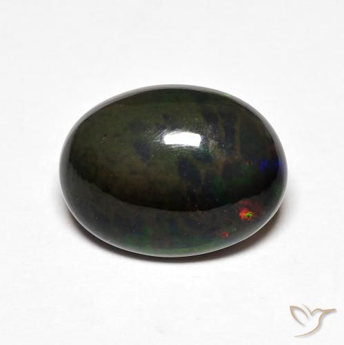 2.45ct Naturale Multicolore Opale, Ovale, Opaco