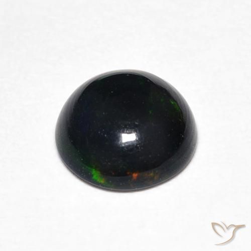 Opale Multicolore naturale da 0.64 ct, Rotondo, Opaco