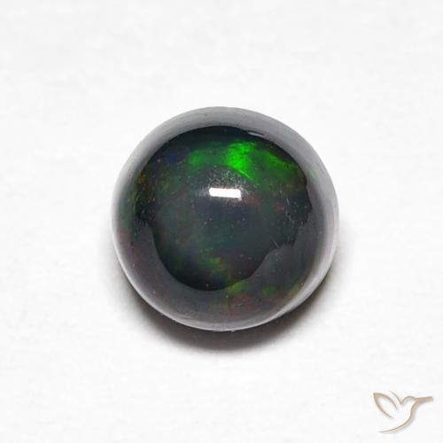 0.44ct Naturale Multicolore Opale, Rotondo, Opaco