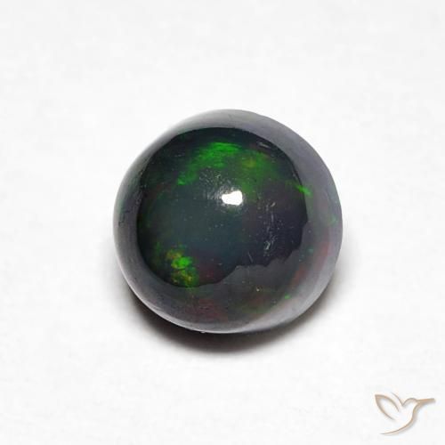 Opale Multicolore naturale da 0.44 ct, Rotondo, Opaco