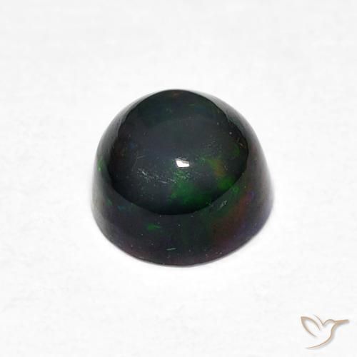 Opale Multicolore naturale da 0.44 ct, Rotondo, Opaco