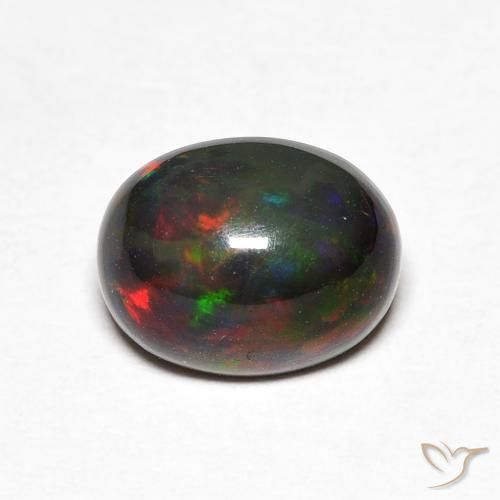 1.40ct Naturale Multicolore Opale, Ovale, Opaco