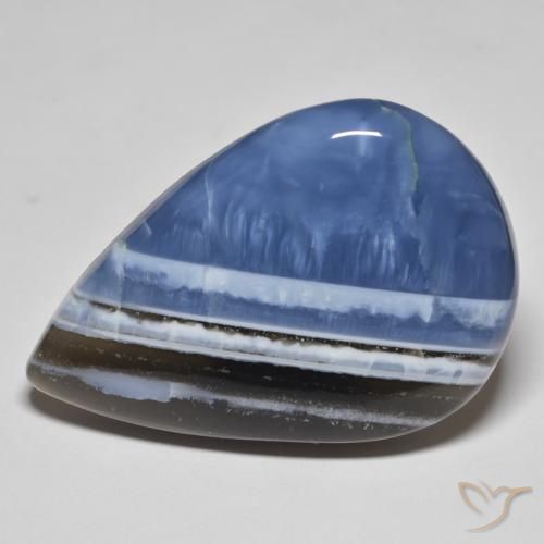 48.08ct Naturale Multicolore Opale, Forma a pera, Opaco