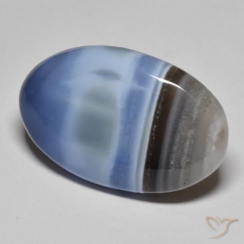 24.99ct Naturale Multicolore Opale, Ovale, Opaco, Photo A