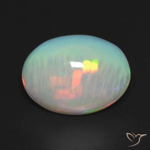 Opale Multicolore naturale da 3.28 ct, Ovale, Trasparente