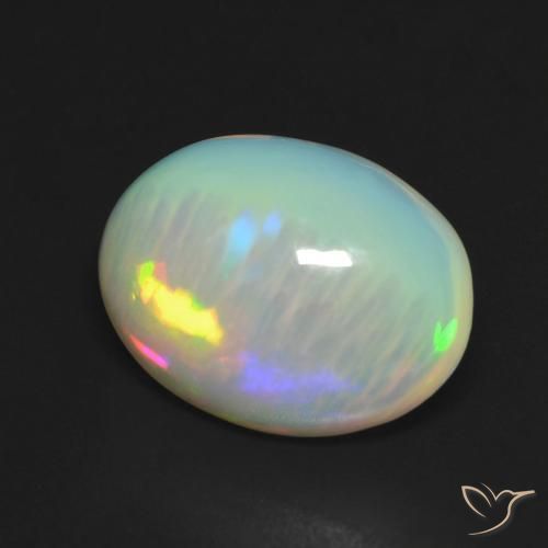 Opale Multicolore naturale da 3.28 ct, Ovale, Trasparente