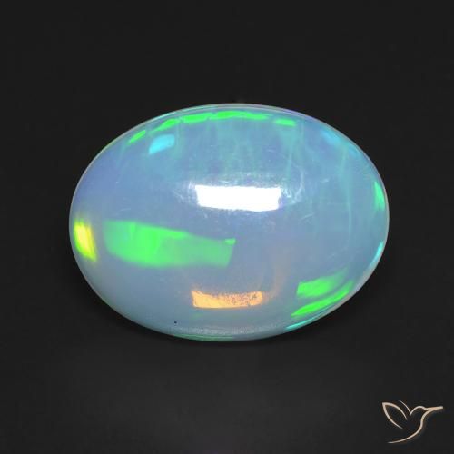 3.56ct Naturale Multicolore Opale, Ovale, Trasparente
