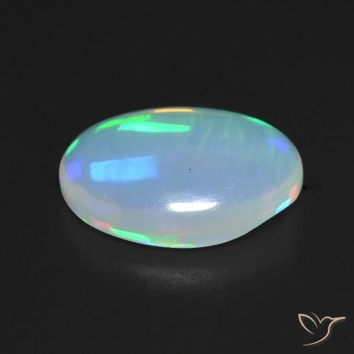 Opale Multicolore naturale da 3.56 ct, Ovale, Trasparente