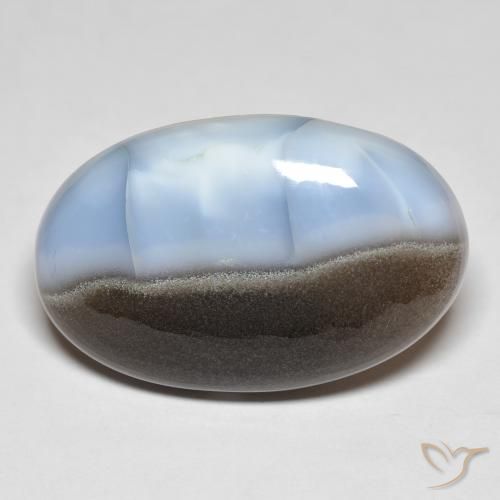 21.61ct Naturale Multicolore Opale, Ovale, Opaco, Photo A