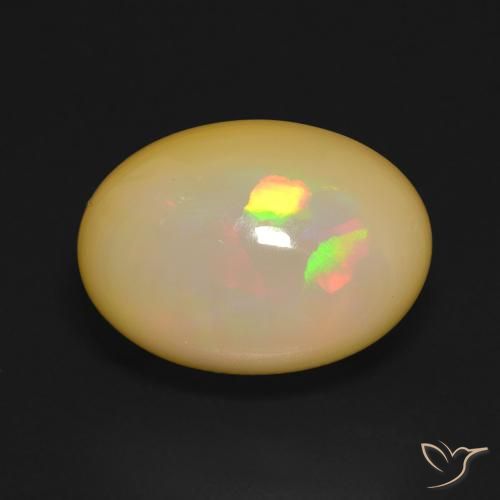 Opale Multicolore naturale da 5.52 ct, Ovale, Traslucido