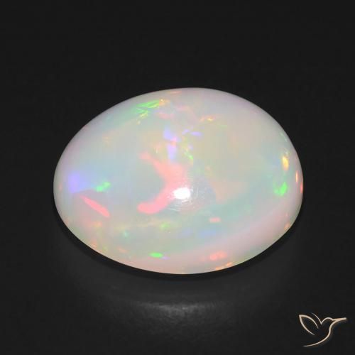 Opale Multicolore naturale da 5.95 ct, Ovale, Traslucido