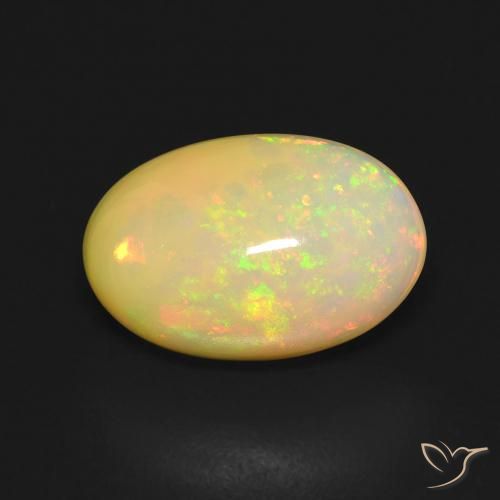 Opale Multicolore naturale da 3.41 ct, Ovale, Trasparente