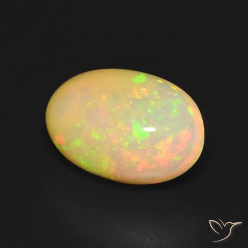 Opale Multicolore naturale da 3.41 ct, Ovale, Trasparente