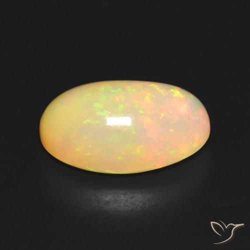 Opale Multicolore naturale da 3.41 ct, Ovale, Trasparente
