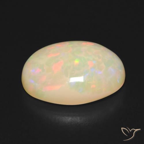 Opale Multicolore naturale da 4.38 ct, Ovale, Traslucido
