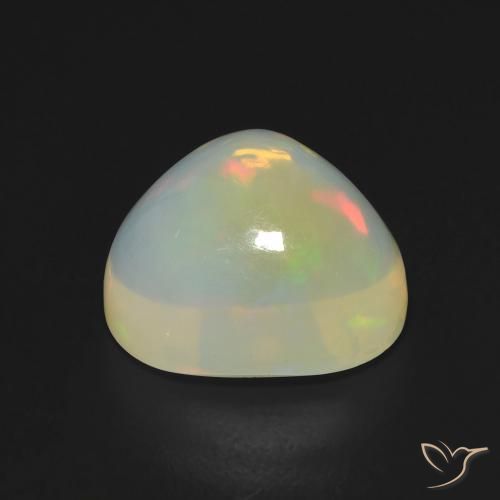 Opale Multicolore naturale da 5.38 ct, Forma a pera, Trasparente