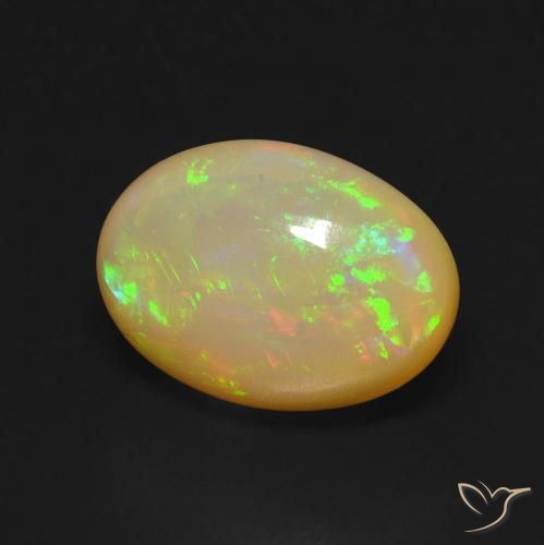 Opale Multicolore naturale da 5.16 ct, Ovale, Trasparente