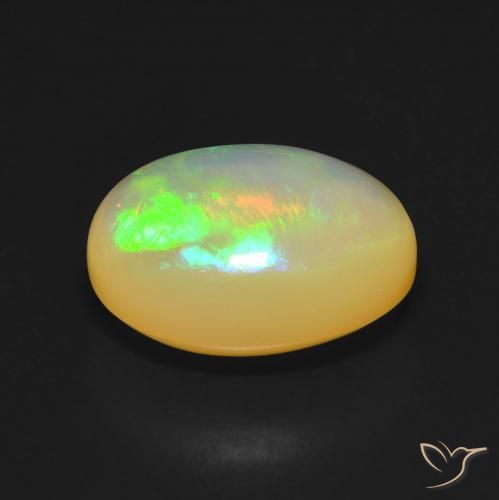 Opale Multicolore naturale da 5.16 ct, Ovale, Trasparente