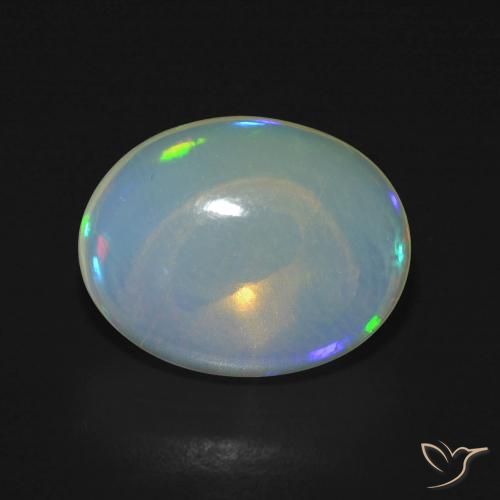 4.24ct Naturale Multicolore Opale, Ovale, Trasparente