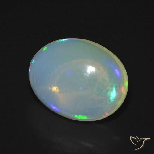 Opale Multicolore naturale da 4.24 ct, Ovale, Trasparente