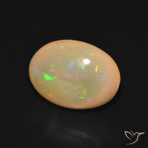Opale Multicolore naturale da 2.58 ct, Ovale, Traslucido