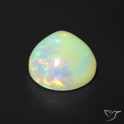 Opale Multicolore naturale da 3.69 ct, Forma a pera, Traslucido