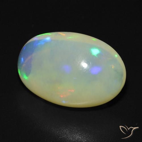 Opale Multicolore naturale da 3.33 ct, Ovale, Trasparente