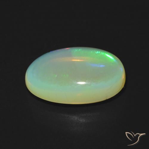 Opale Multicolore naturale da 2.95 ct, Ovale, Trasparente