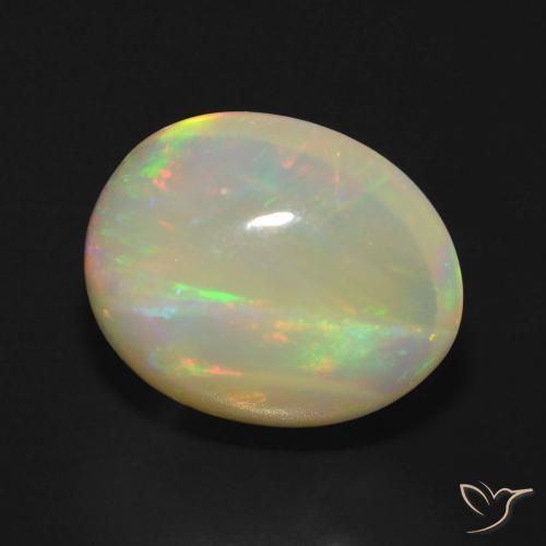 Opale Multicolore naturale da 5.74 ct, Ovale, Trasparente