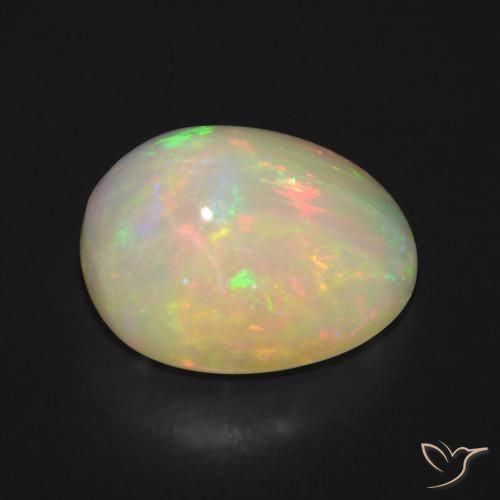 Opale Multicolore naturale da 5.74 ct, Ovale, Trasparente